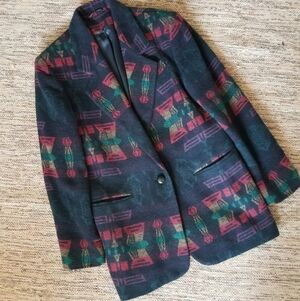 BLAZER Aztec Wool Jacket